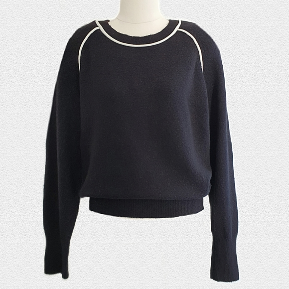 J Crew Raglan Shoulder Alpaca Wool Blend Jumper Size 14 - Picture 2 of 8